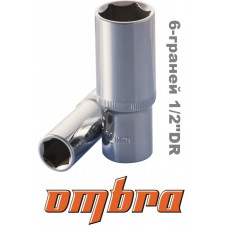 Головка глубокая 19мм 6-гранная 1/2"DR L-76мм OMBRA Головка глубокая 19мм 6-гранная 1/2"DR L-76мм OMBRA