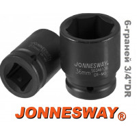 Головка короткая ударная 3/4"DR. 17мм 6-гранная. L-51мм JONNESWAY