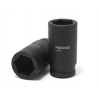 Головка глубокая ударная 3/4"DR. 28мм 6-гранная. L-80мм FORSAGE