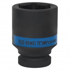 Головка глубокая ударная 1"DR. 50мм 6-гранная. L-90мм KINGTONY Головка глубокая ударная 1"DR. 50мм 6-гранная. L-90мм KINGTONY