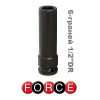 Головка глубокая ударная 1/2"DR. 28мм 6-гранная. L-85мм FORCE